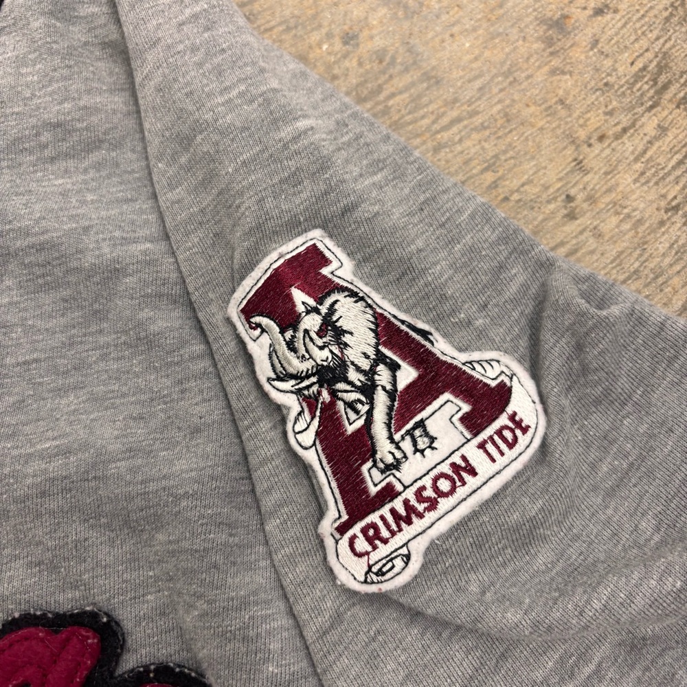 Vintage Starter Baseball Men’s Medium Grey Red Jersey Alabama Crimson Tide - Picture 5 of 9